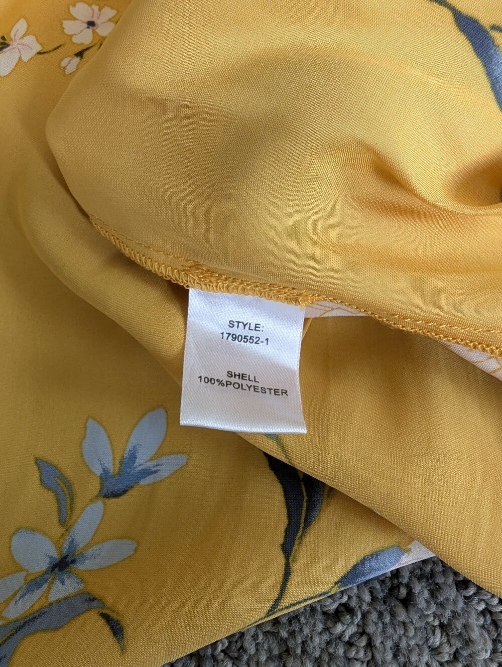 Anthropologie Current Air Marigold Smocked Floral Short Sleeve Maxi Dress - Picture 11 of 12